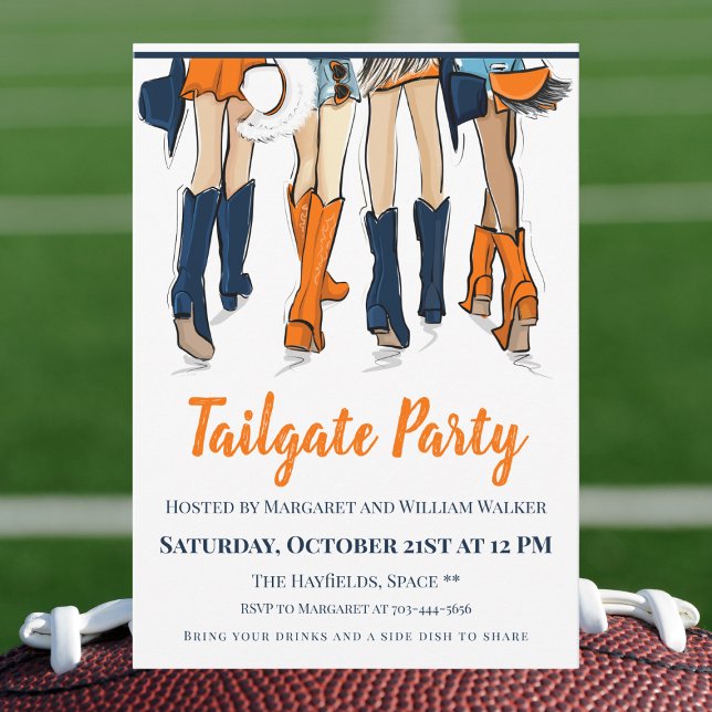 Southern Game Day Tailgate Vier stilvolle Ladys Einladung (Von Creator hochgeladen)