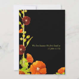 Southern Hollyhocks Luxe Floral Wedding Einladung