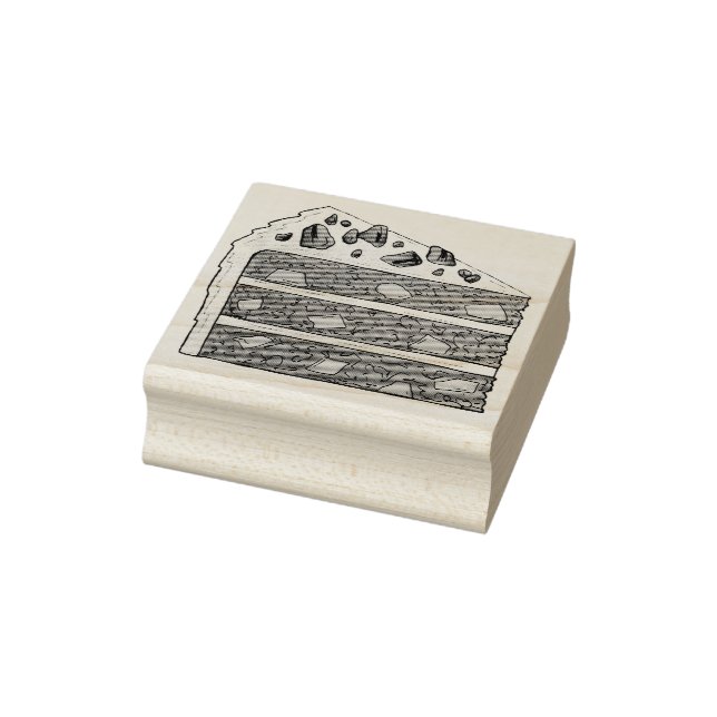 Southern Hummingbird Layer Cake Slice Dessert Gummistempel (Stempel)