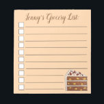 Southern Hummingbird Layer Cake Slice Dessert Notizblock<br><div class="desc">Das Design zeigt eine originelle Abbildung einer Scheibe Hummingvogelkuchen, einer Ananas-Banane-Gewürzkuchen mit Pekannen und Zuckerguss von Sahne, besonders beliebt in den Südstaaten der Staaten. Dieses Stück Kuchen-Design ist auch auf anderen Produkten erhältlich. In diesem Shop sind auch viele weitere Lebensmitteldrucke erhältlich. Sehen Sie nicht, wonach Sie suchen? Brauchen Sie Hilfe...</div>