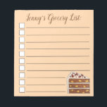 Southern Hummingbird Layer Cake Slice Dessert Notizblock<br><div class="desc">Das Design zeigt eine originelle Abbildung einer Scheibe Hummingvogelkuchen, einer Ananas-Banane-Gewürzkuchen mit Pekannen und Zuckerguss von Sahne, besonders beliebt in den Südstaaten der Staaten. Dieses Stück Kuchen-Design ist auch auf anderen Produkten erhältlich. In diesem Shop sind auch viele weitere Lebensmitteldrucke erhältlich. Sehen Sie nicht, wonach Sie suchen? Brauchen Sie Hilfe...</div>