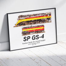 Southern Pacific GS-4 Daylight-Dampflokomotive