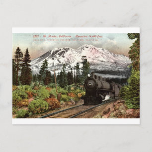 Southern Pacific Mt. Shasta 1912 Vintage Postkarte