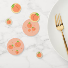 Southern Peach Emoji - Summer Party Confetti Konfetti