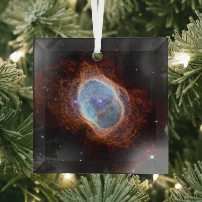 Southern Ring Nebula Space James Webb Telescope Ornament Aus Glas (Insitu)