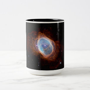 Southern Ring Nebula Space James Webb Telescope Zweifarbige Tasse