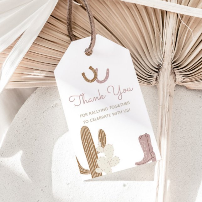 Southern Rodeo Cowgirl GeburtstagsgeschenkTags Geschenkanhänger (Von Creator hochgeladen)