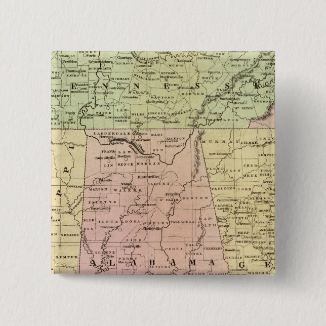 Southern Staaten Olney Map Button (Vorderseite)
