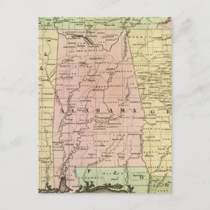 Southern Staaten Olney Map Postkarte