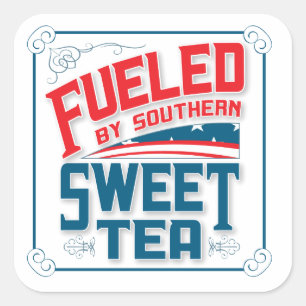 Southern Sweet Tee Square Stickers