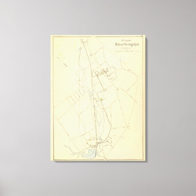 Southington Borough Leinwanddruck (Vorderseite)