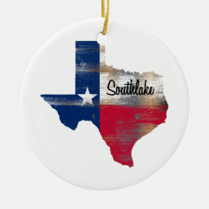 Southlake Texas Keramik Ornament