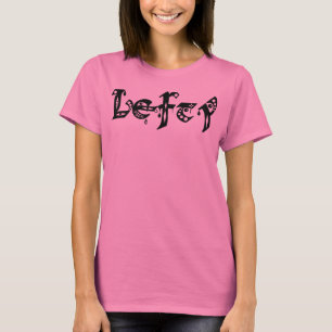 Southpaw Mittelalterlicher Typografie-T - Shirt