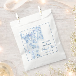 Southport Newagen Seaside Inn Blue Wedding Geschenktütchen