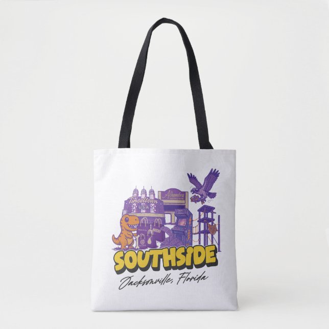 Southside-Stadtviertel-Tragetasche (Vorderseite)