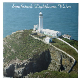 Southstack Leuchtturm Wales. Fliese