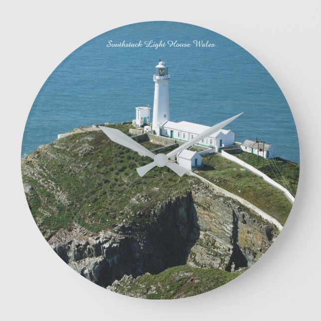 Southstack Light House Wales. Große Wanduhr (Vorderseite)