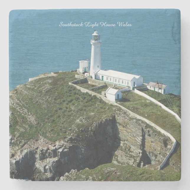 Southstack Light House Wales. Steinuntersetzer (Vorderseite)