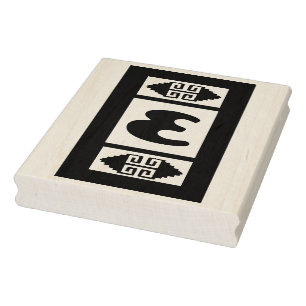 Southwest Aztec Nummer 3 großes Design-Stempelwerk Gummistempel