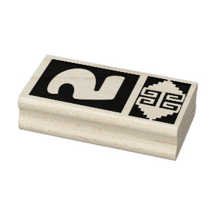 Southwest Aztec Nummer 5 Design Stempel