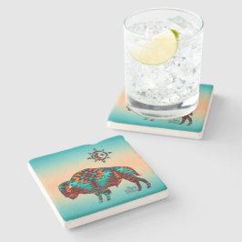 Southwest Buffalo Stone Untersetzer