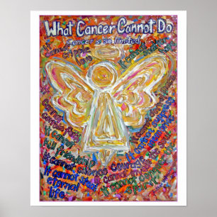 Southwest Cancer Angel Art Print (White Edge) Poster