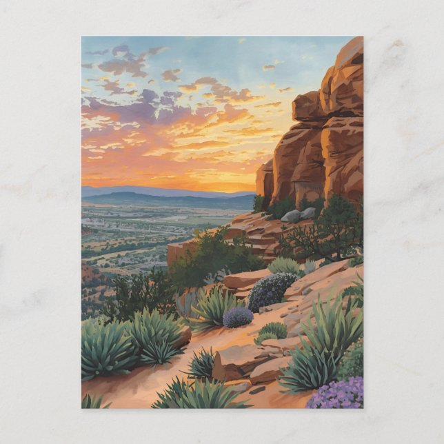 Southwest Canyon Desert Sunset Landscape  Postkarte (Vorderseite)