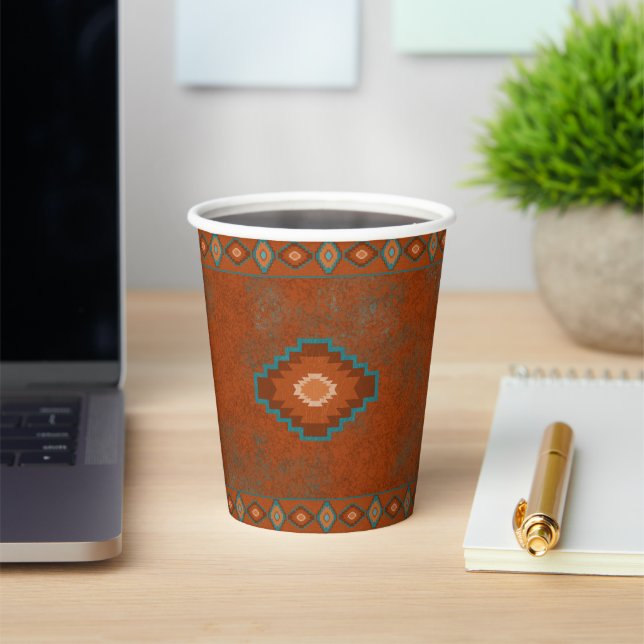 Southwest Canyons Diamond Design Paper Cups Pappbecher (InSitu)