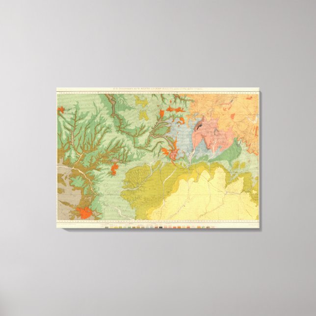 Southwest Colorado and Parts of New Mexico Leinwanddruck (Vorderseite)