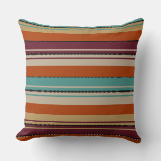 Southwest Decor Fall Shades Stripes Kissen