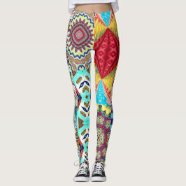 SOUTHWEST DESIGNER COLLAGE LEGGINGS