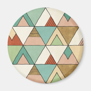 Southwest Geo Step   Handgezeichnetes Tribal-Muste Magnet