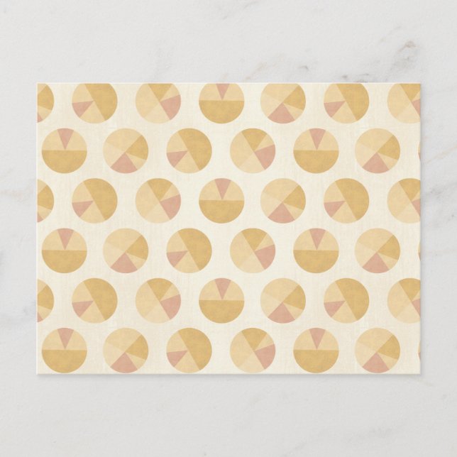 Southwest Geo Step | Orange Circle Pattern Postkarte (Vorderseite)