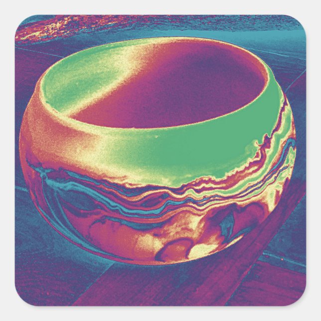 Southwest-Keramik Quadratischer Aufkleber (Vorderseite)