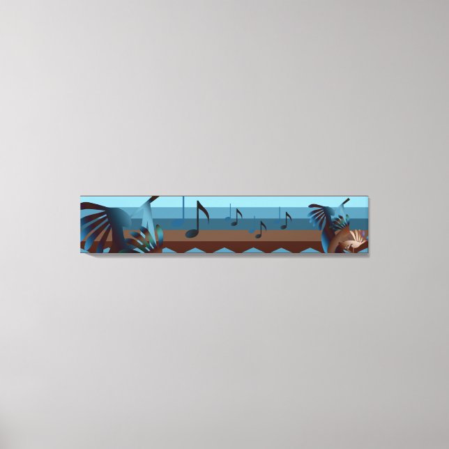 Southwest Kokopelli 50x10 Canvas Print Leinwanddruck (Vorderseite)