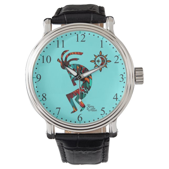 Southwest Kokopelli Armbanduhr (Vorderseite)