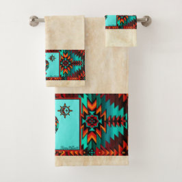 Southwest Kokopelli Badetuch Set