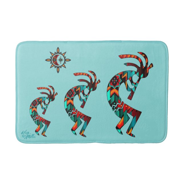 Southwest Kokopelli Bath Mat Badematte (Vorderseite)