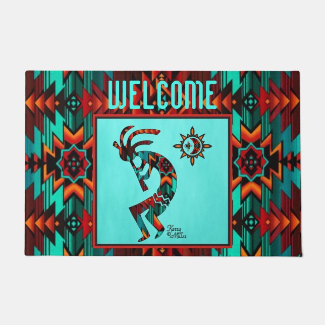 Southwest Kokopelli Doormat Fußmatte (Vorderseite)