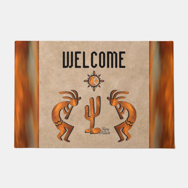 Southwest Kokopelli Doormat Fußmatte (Vorderseite)