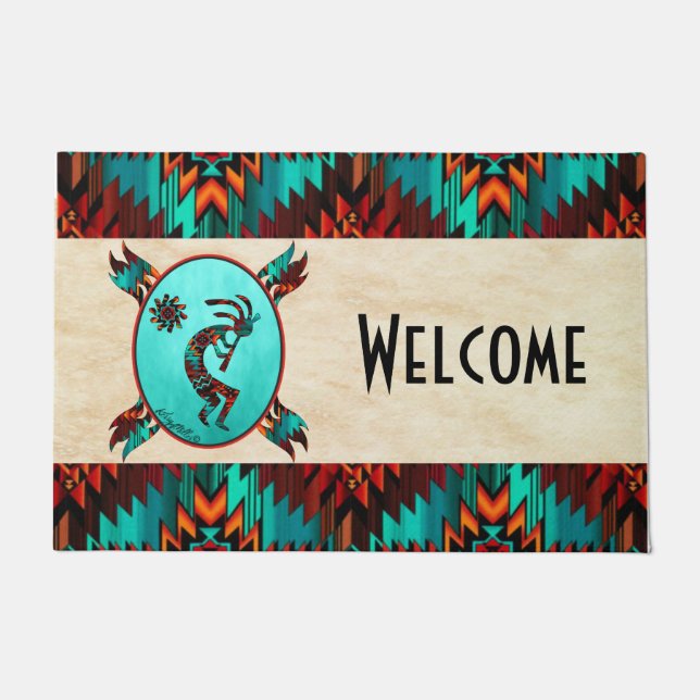 Southwest Kokopelli Doormat Fußmatte (Vorderseite)