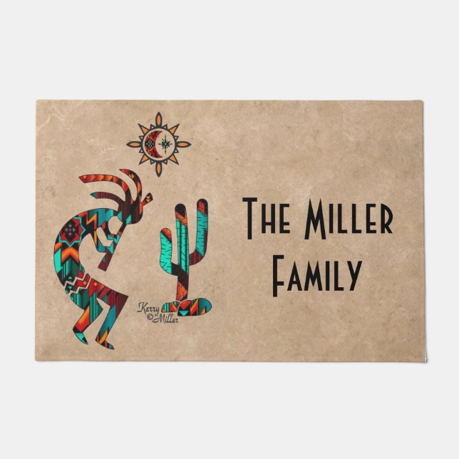 Southwest Kokopelli Doormat Fußmatte (Vorderseite)