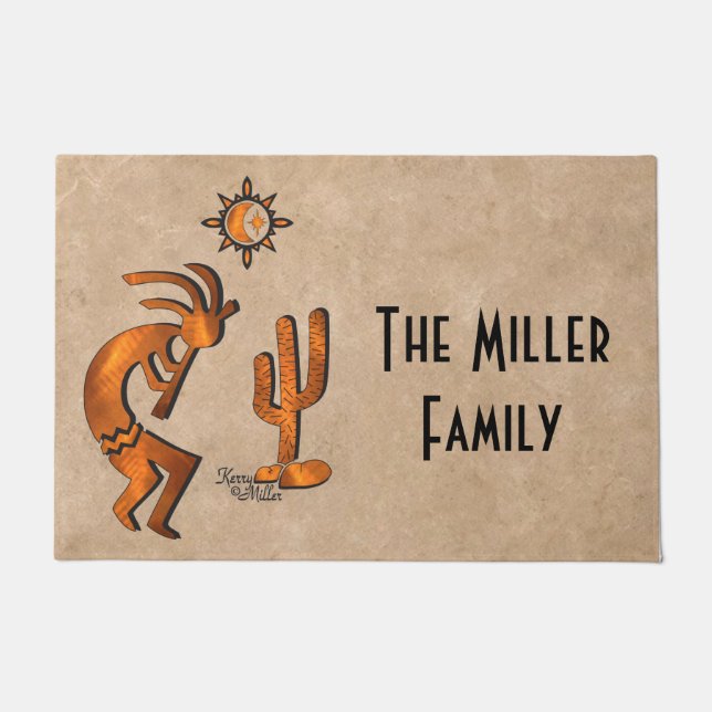 Southwest Kokopelli Doormat Fußmatte (Vorderseite)