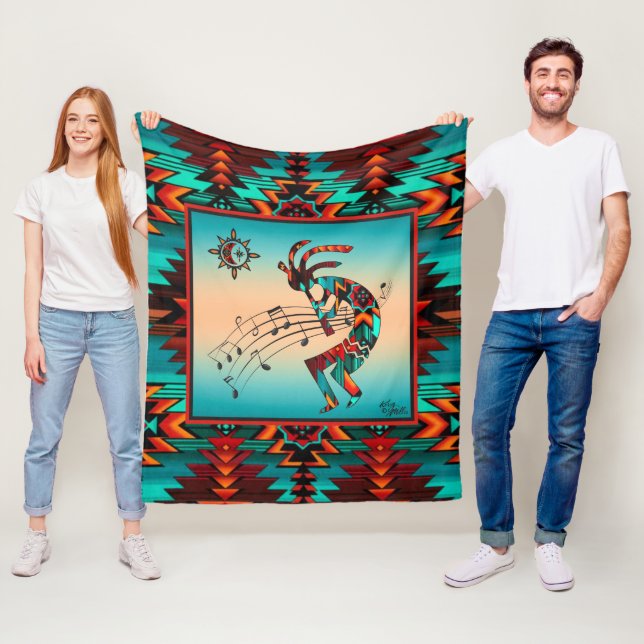 Southwest Kokopelli Fleece Blanket (Beispiel)