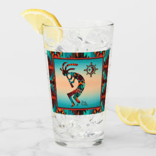 Southwest Kokopelli Glass Cup Glas