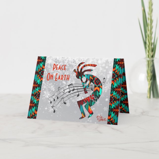 Southwest Kokopelli Holiday Card Feiertagskarte (Vorderseite)