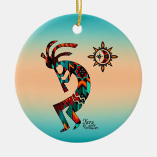 Southwest Kokopelli Keramik Ornament