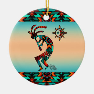 Southwest Kokopelli Keramik Ornament