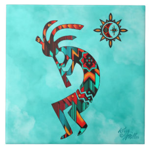 Southwest Kokopelli Keramik Tile Fliese