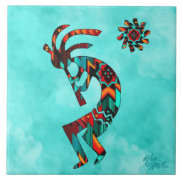 Southwest Kokopelli Keramik Tile Fliese